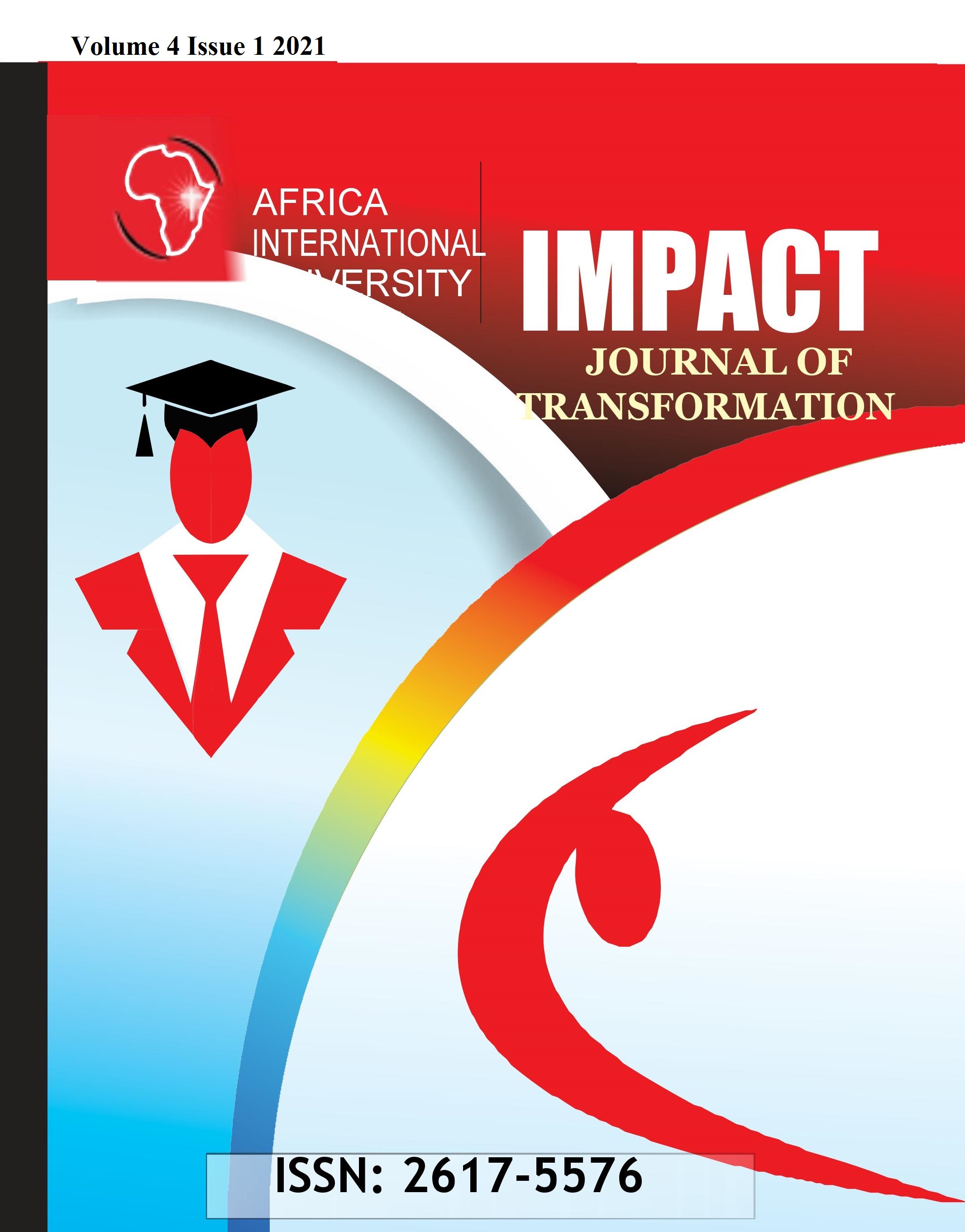 					View Vol. 4 No. 2 (2021): Impact: Journal of Transformation 
				